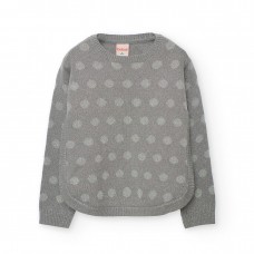 BOBOLI παιδικό πουλόβερ κορίτσι 722102-8105 γκρι